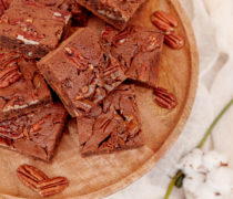 Brownie karamel pekanový orech 6
