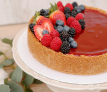 Cheesecake malina biela čokoláda