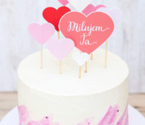 Valentínska tortička Bálint napi torta