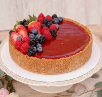 Cheesecake malina & biela čokoláda