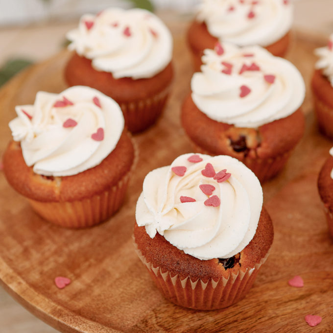 Cupcake vanilka & višňa